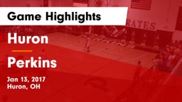 Huron  vs Perkins  Game Highlights - Jan 13, 2017