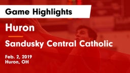 Huron  vs Sandusky Central Catholic Game Highlights - Feb. 2, 2019