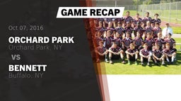 Recap: Orchard Park  vs. Bennett  2016