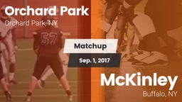 Matchup: Orchard Park High vs. McKinley  2017