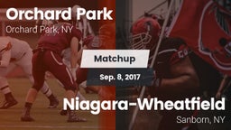 Matchup: Orchard Park High vs. Niagara-Wheatfield  2017