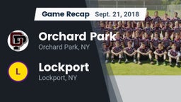 Recap: Orchard Park  vs. Lockport  2018