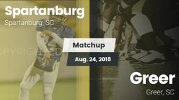Matchup: Spartanburg vs. Greer  2018