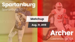 Matchup: Spartanburg vs. Archer  2018