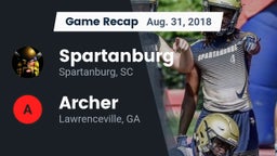 Recap: Spartanburg  vs. Archer  2018