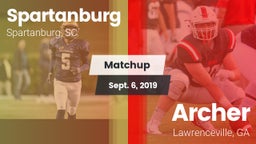 Matchup: Spartanburg vs. Archer  2019