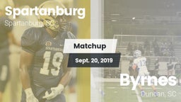 Matchup: Spartanburg vs. Byrnes  2019
