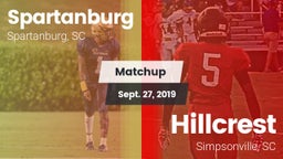 Matchup: Spartanburg vs. Hillcrest  2019