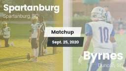 Matchup: Spartanburg vs. Byrnes  2020