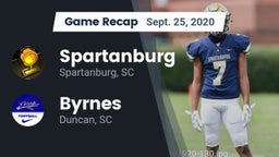 Recap: Spartanburg  vs. Byrnes  2020