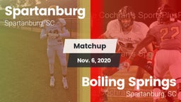 Matchup: Spartanburg vs. Boiling Springs  2020