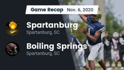 Recap: Spartanburg  vs. Boiling Springs  2020