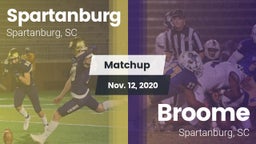 Matchup: Spartanburg vs. Broome  2020