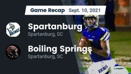 Recap: Spartanburg  vs. Boiling Springs  2021