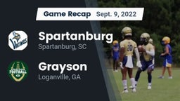 Recap: Spartanburg  vs. Grayson  2022