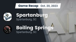 Recap: Spartanburg  vs. Boiling Springs  2023