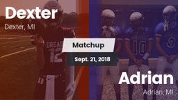Matchup: Dexter  vs. Adrian  2018