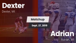 Matchup: Dexter  vs. Adrian  2019