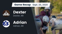 Recap: Dexter  vs. Adrian  2020
