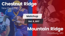 Matchup: Chestnut Ridge High vs. Mountain Ridge  2017