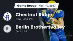 Recap: Chestnut Ridge  vs. Berlin Brothersvalley  2017