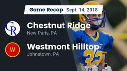 Recap: Chestnut Ridge  vs. Westmont Hilltop  2018