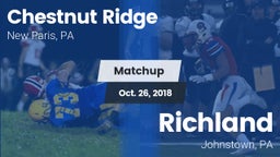 Matchup: Chestnut Ridge High vs. Richland  2018