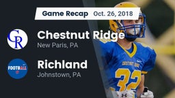 Recap: Chestnut Ridge  vs. Richland  2018