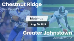Matchup: Chestnut Ridge High vs. Greater Johnstown  2019