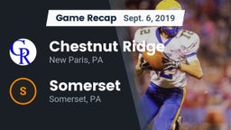 Recap: Chestnut Ridge  vs. Somerset  2019