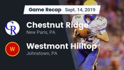 Recap: Chestnut Ridge  vs. Westmont Hilltop  2019