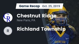Recap: Chestnut Ridge  vs. Richland Township 2019