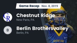 Recap: Chestnut Ridge  vs. Berlin Brothersvalley  2019