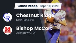 Recap: Chestnut Ridge  vs. Bishop McCort  2020