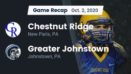 Recap: Chestnut Ridge  vs. Greater Johnstown  2020