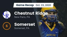 Recap: Chestnut Ridge  vs. Somerset  2020