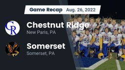 Recap: Chestnut Ridge  vs. Somerset  2022