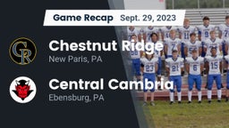 Recap: Chestnut Ridge  vs. Central Cambria  2023