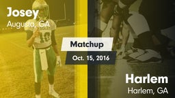 Matchup: Josey  vs. Harlem  2016