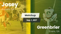 Matchup: Josey  vs. Greenbrier  2017