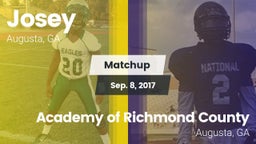 Matchup: Josey  vs. Academy of Richmond County  2017