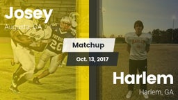 Matchup: Josey  vs. Harlem  2017