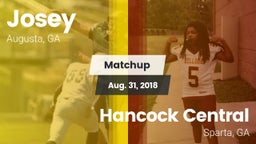 Matchup: Josey  vs. Hancock Central  2018