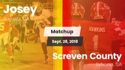 Matchup: Josey  vs. Screven County  2018