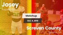 Matchup: Josey  vs. Screven County  2019