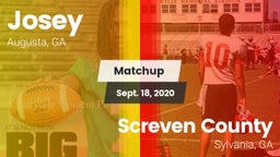 Matchup: Josey  vs. Screven County  2020