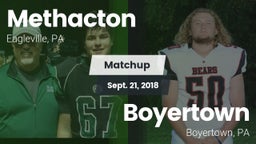 Matchup: Methacton vs. Boyertown  2018