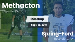 Matchup: Methacton vs. Spring-Ford  2018