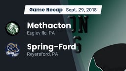 Recap: Methacton  vs. Spring-Ford  2018