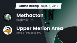 Recap: Methacton  vs. Upper Merion Area  2019